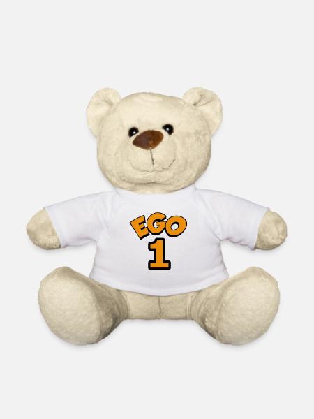 Ego 1 egoistic number one - Teddy Bear - white