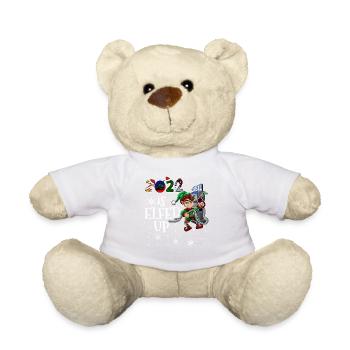 Elfed Up 2022 - Drôle de pyjama de Noël - Nounours - blanc - Devant