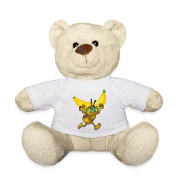 Mutant carrying a banana - Teddy Bear - white - Front