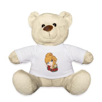 Anime Stilvoll Niedlich Mädchen Retro Kawaii - Teddy - Weiß - Vorne