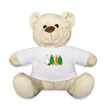 Softball Christmas Softball Player Xmas Party Gift - Teddy - Weiß - Vorne