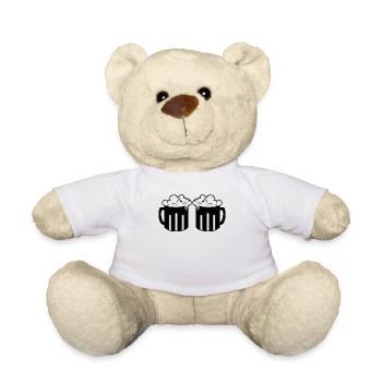 Bier Biere Alkohol - Teddy - Weiß - Vorne