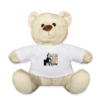 Barrel Racing Dirt Rodeo Equestrian Pferdefass - Teddy - Weiß - Vorne