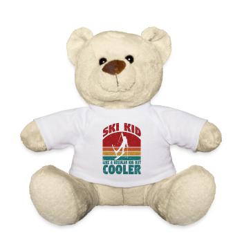 Drôles Jeunes skieurs Sport Ski alpin Jeunes - Nounours - blanc - Devant