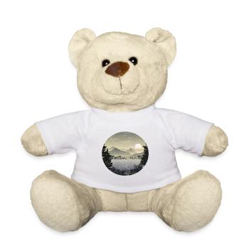 Berg Wildlife Natur Retro Outdoors Wald - Teddy - Weiß - Vorne
