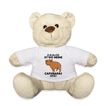 Capybara Wasserschwein - Teddy - Weiß - Vorne