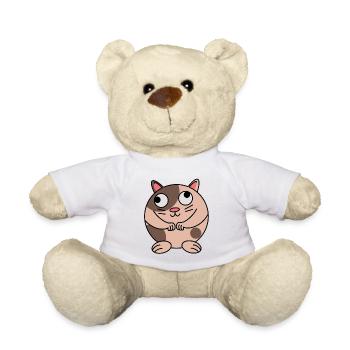 Hamster Katze Hamster Cat - Teddy - Weiß - Vorne