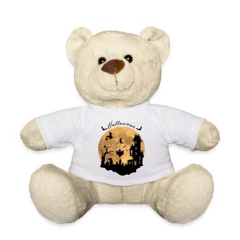 Nuit d’Halloween hantée - Nounours - blanc - Devant