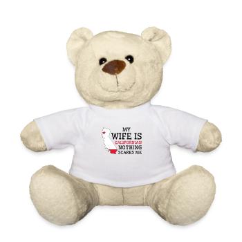 Rien ne me fait peur femme californienne - Nounours - blanc - Devant