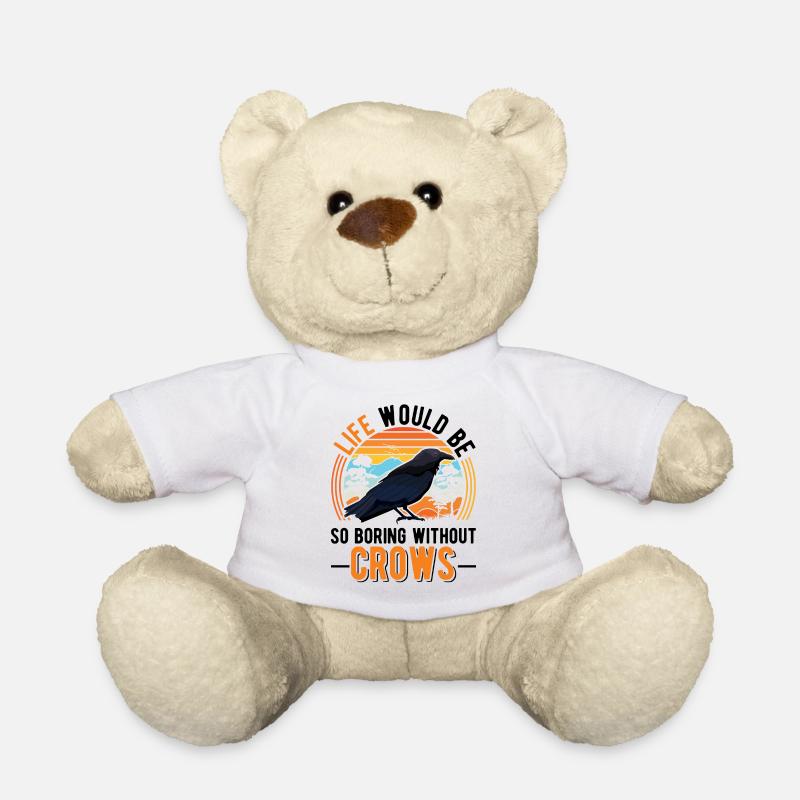 Krähe Rabe Rabenkrähe Krähenhaltung Krähenzüchter - Teddy - Weiß