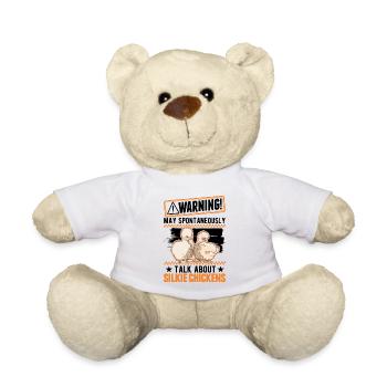 Avertissement Silk Chicken Silkie Chicken - Nounours - blanc - Devant