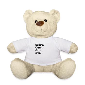 Sorry, can't say goodbye - Gin - Teddy Bear - white - Front