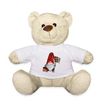 Weihnachts Wicht Christmas Gnome Ho Ho Ho - Teddy - Weiß - Vorne
