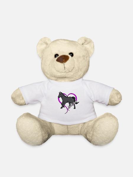 Amoureux des chevaux - Hanovriens - Nounours - blanc