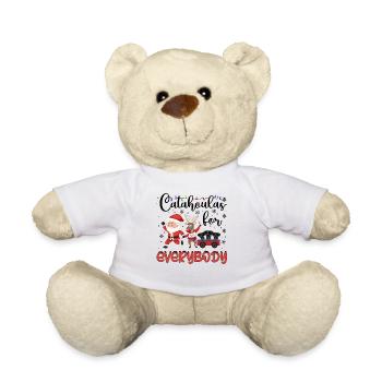 Catahoula Weihnacht Goldener Hunde Geschenk - Teddy - Weiß - Vorne