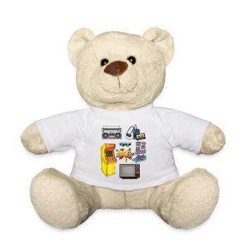 Retro Special 80er Jahre Objekte 1980er - Teddy - Weiß - Vorne