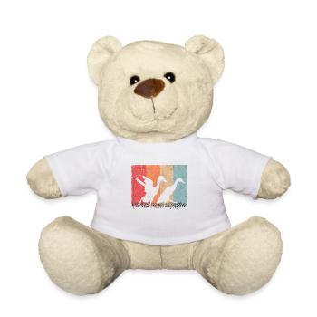 Indian Running Duck Retro Bottle Duck Vintage - Nounours - blanc - Devant