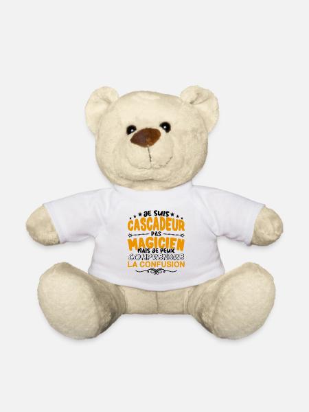 Cascadeur pas Magicien | le Meilleur Cascadeur ca - Nounours - blanc