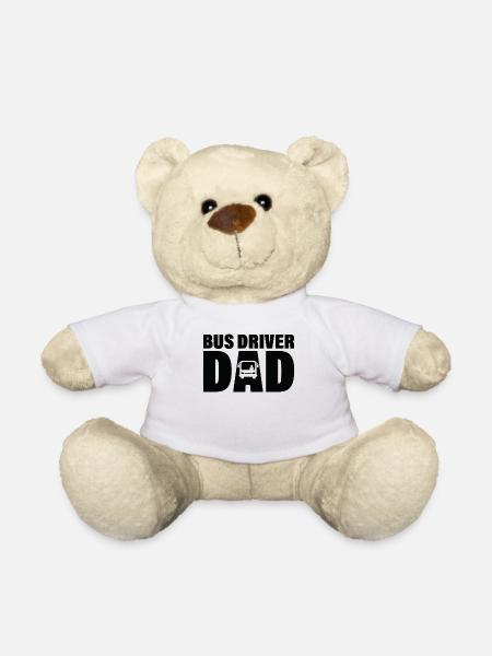 Job - Busfahrer Vater - Teddy - Weiß