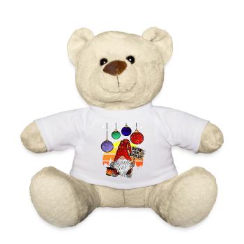 Show your Baubles - Elves Christmas Gnom - Teddy Bear - white - Front