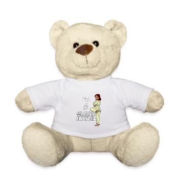 J’ai 6 ans - Karaté fille - Nounours - blanc - Devant