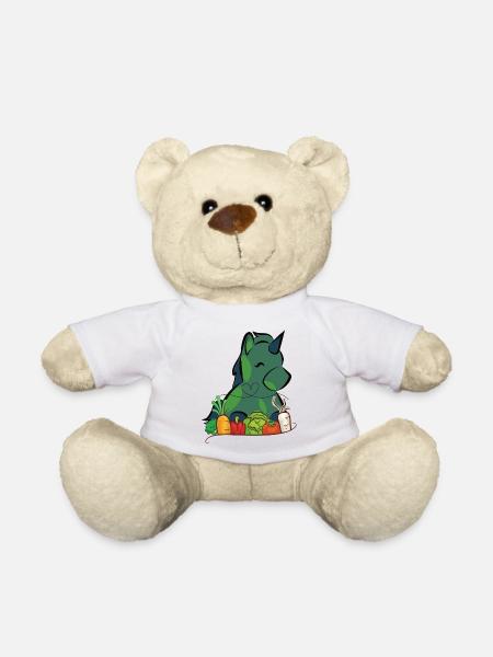 Veggie Einhorn - Teddy - Weiß