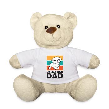 Lustiger Dalmatiner Papa Dalmatiner Hund - Teddy - Weiß - Vorne