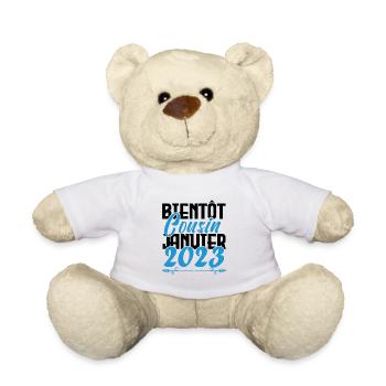 Annonce grossesse. bientôt Cousin janvier 2023. - Nounours - blanc - Devant