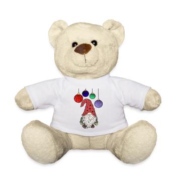 Christmas Gnome Christmas Elves - Teddy Bear - white - Front