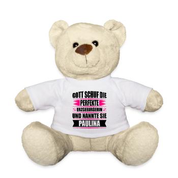 Erzgebirge Frau Namen Sachsen Paulina - Teddy - Weiß - Vorne