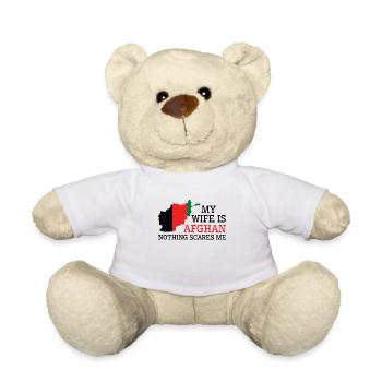 Rien ne me fait peur femme afghane - Nounours - blanc - Devant
