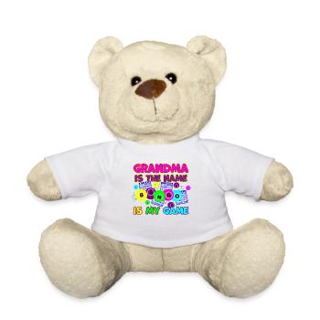 Drôle Grand-mère est le nom Bingo est mon jeu Grand-mère - Nounours - blanc - Devant