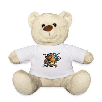 Verschobenes Kratzer Oktopus Tintenfisch Kostüm - Teddy - Weiß - Vorne