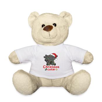 Axolotl Weihnachten Axolotls Christmas Cutie - Teddy - Weiß - Vorne