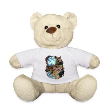 3 Moon German Shepherd Dog Lover Cool Animal Pet - Teddy Bear - white - Front