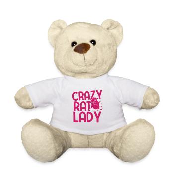 Nagetier Maus Ratte - Teddy - Weiß - Vorne
