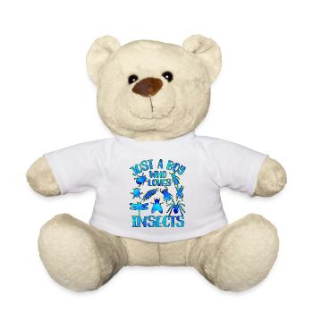 Just a boy who loves insects - Teddy Bear - white - Front