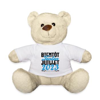 Annonce grossesse. bientôt Tonton Juillet 2023. - Nounours - blanc - Devant