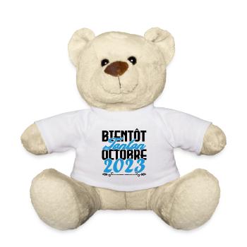 Annonce grossesse. bientôt Tonton Octobre 2023. - Nounours - blanc - Devant