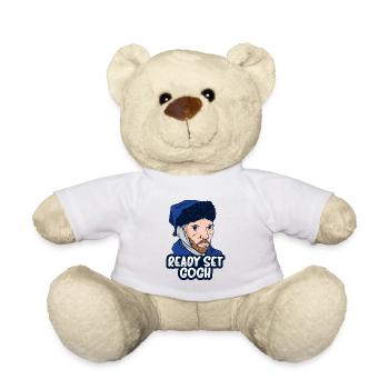 Van Gogh Art - Teddy Bear - white - Front