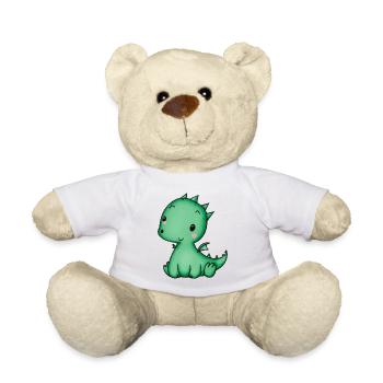 Babydrache Baby Drache Geschenkidee - Teddy - Weiß - Vorne