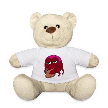 Happiness A Crab Making Biscuits - Teddy Bear - white - Front