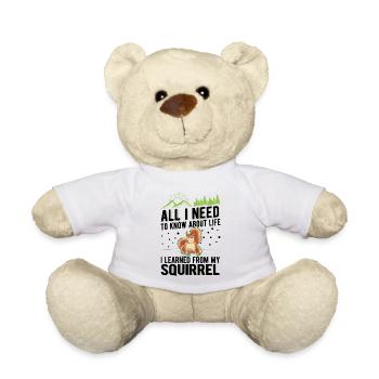Écureuil Cadeau Écureuil Gris - Nounours - blanc - Devant