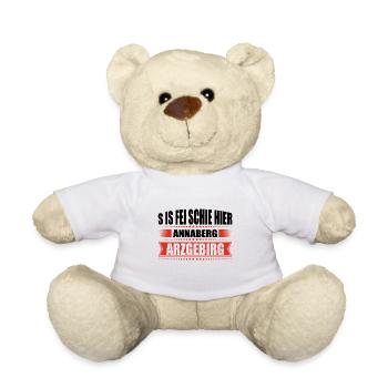 Erzgebirge Heimat Annaberg - Teddy - Weiß - Vorne