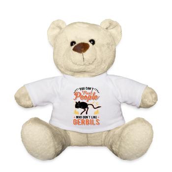 Gerbille Cadeau Rat de course Gerbille - Nounours - blanc - Devant