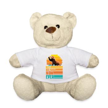 Roter Panda Mama Red Panda Mom - Nounours - blanc - Devant
