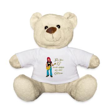 Ich bin 13 - Mädchen Gitarrist - Teddy - Weiß - Vorne