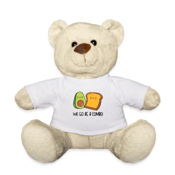Siblings Avocado Toast Combo Big Sister Brother - Teddy Bear - white - Front
