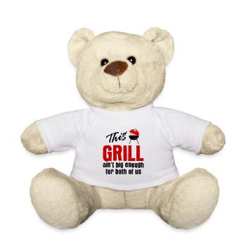 Grillparty Spruch Zum Grillen Grill - Teddy - Weiß - Vorne