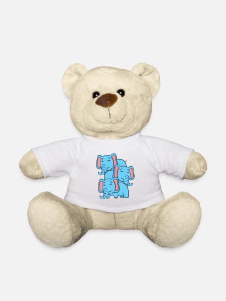 Niedliche Elefanten - Elefant - Teddy - Weiß